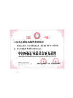 中国环保行业具影响力品牌