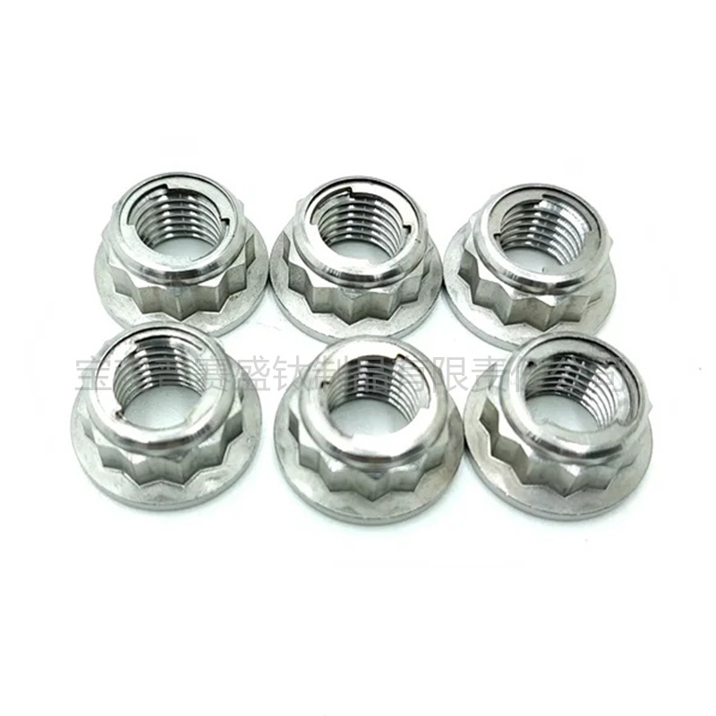12角法兰金属锁紧螺母-4