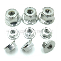 钛法兰六角尼龙锁紧螺母-2