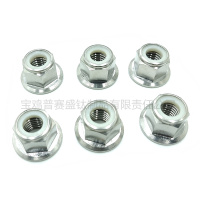 钛法兰六角尼龙锁紧螺母-5