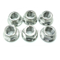钛法兰六角金属锁紧螺母-1