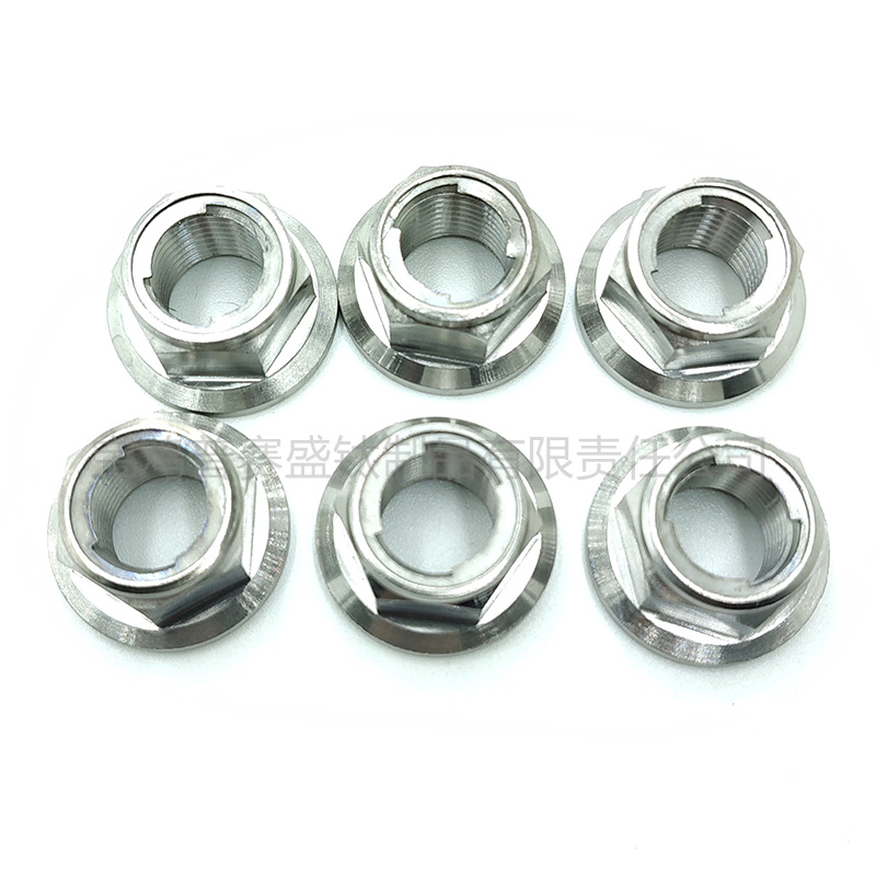 钛法兰六角金属锁紧螺母-2