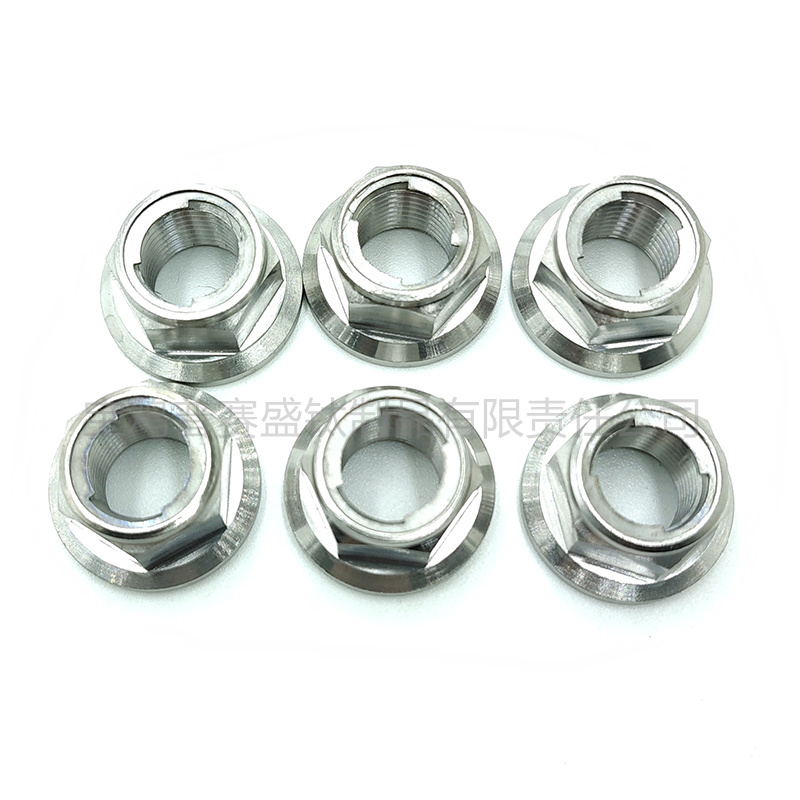 钛法兰六角金属锁紧螺母-3