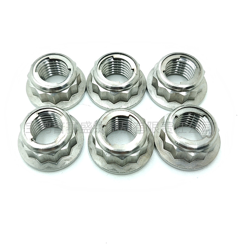 钛法兰六角金属锁紧螺母-8