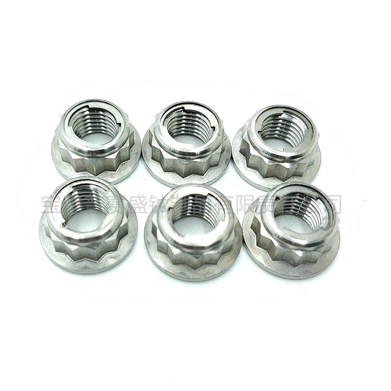 钛法兰六角金属锁紧螺母-7