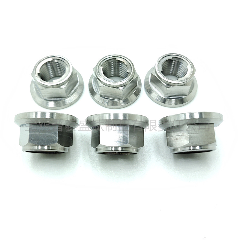 钛法兰六角金属锁紧螺母-6