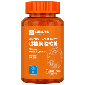 越桔果胶软糖代加工案例-果胶软糖OEM瓶装产品