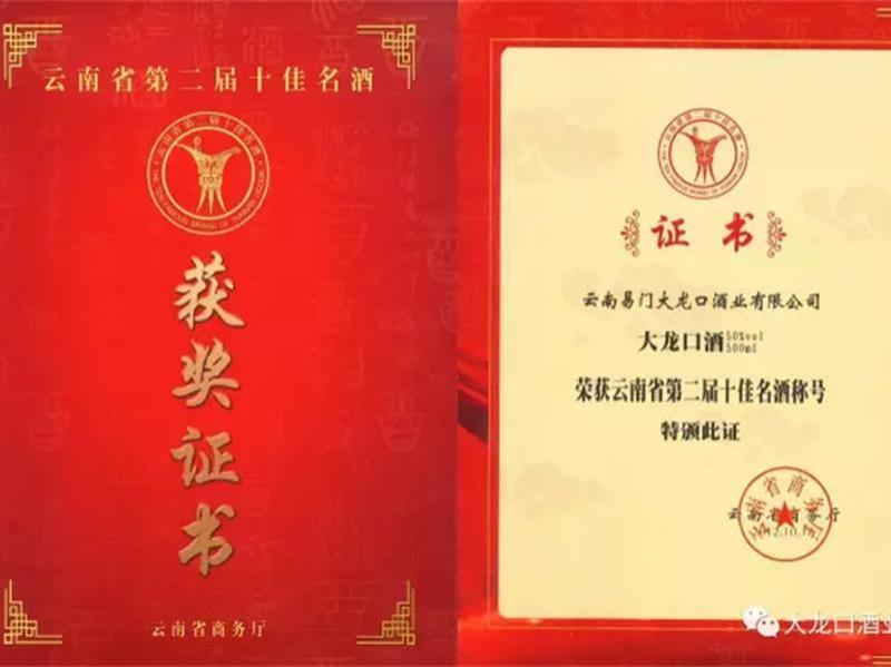2016年—2009年《云南十佳名酒》