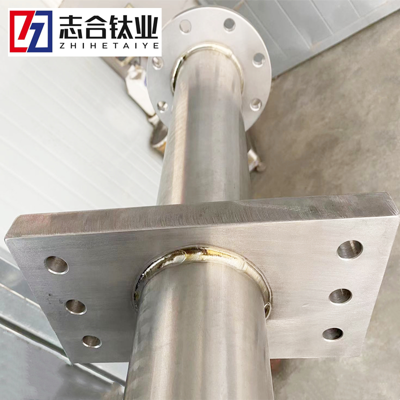 TA2空压管料桶钛料铲钛管件钛焊接件异形件来图定制加工-4