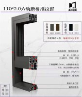 110-2.0六轨断桥推拉窗