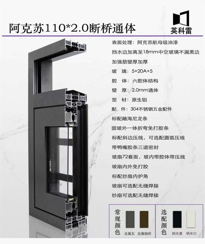 阿克苏110-2.0断桥通体