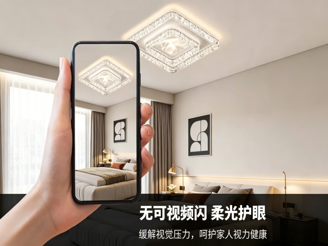 轻奢客厅大灯水晶吸顶灯中山灯具套餐组合-主图-3
