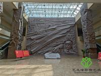 玻璃钢大型浮雕连云港革命纪念馆2011.7.1