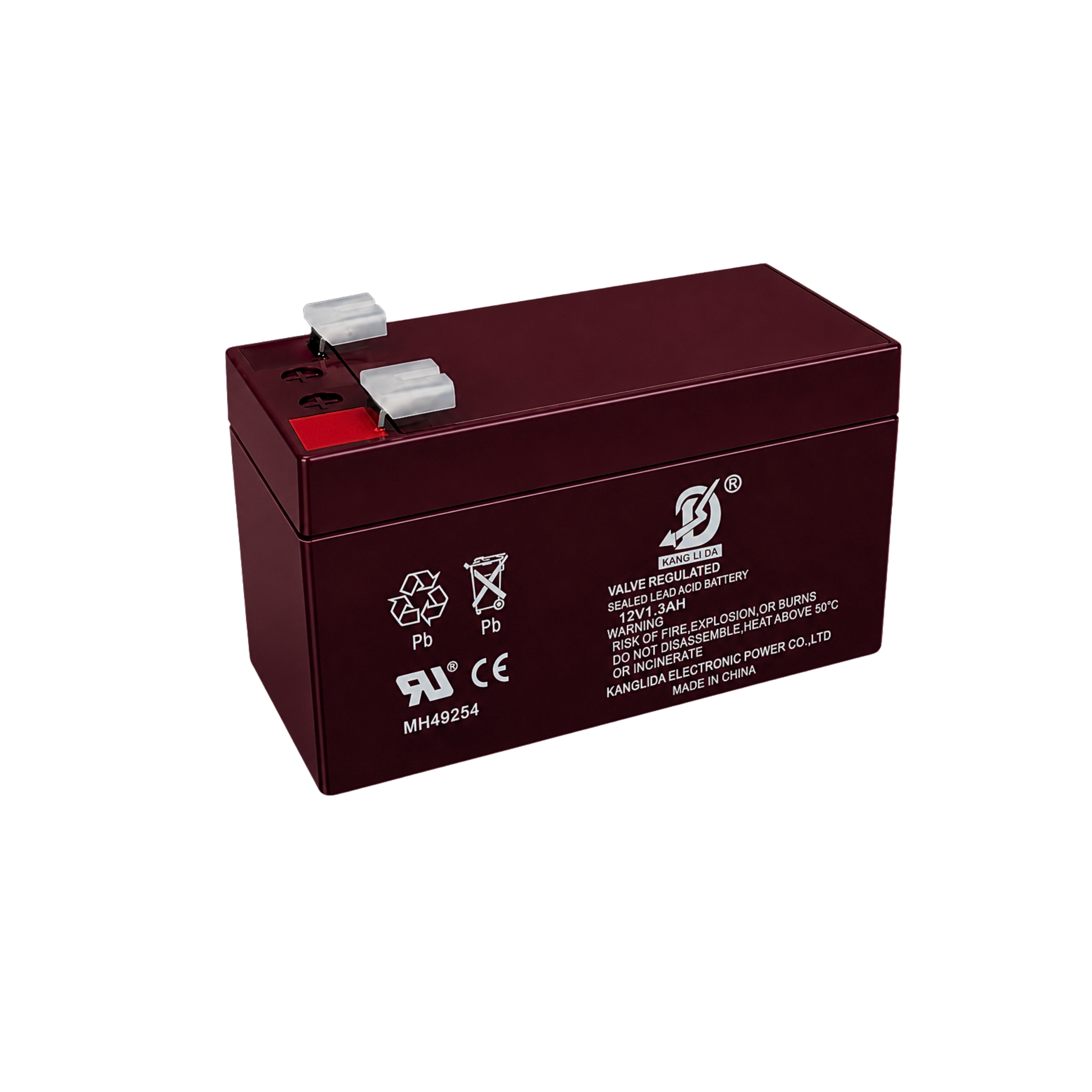 康利达12V1.3AH防盗报警主机电池