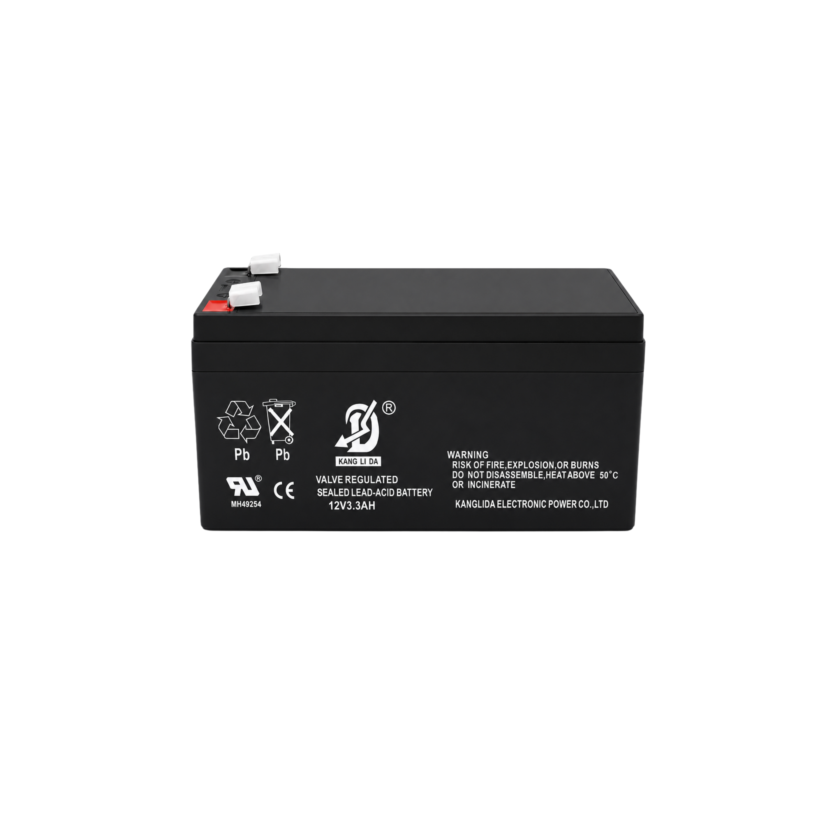 康利达12V3.3AH报警主机电池