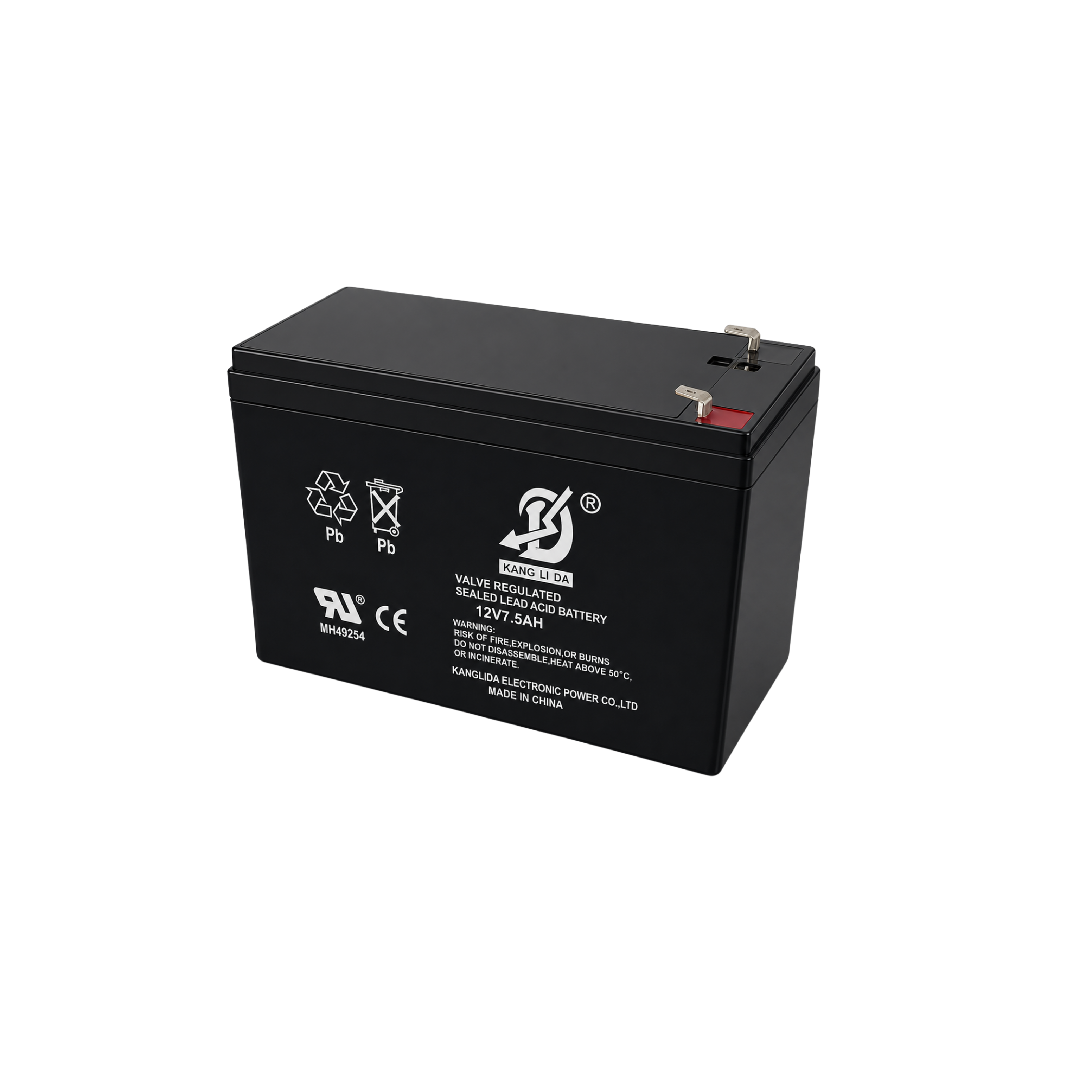 康利达12V7.5AH拉杆音响电池