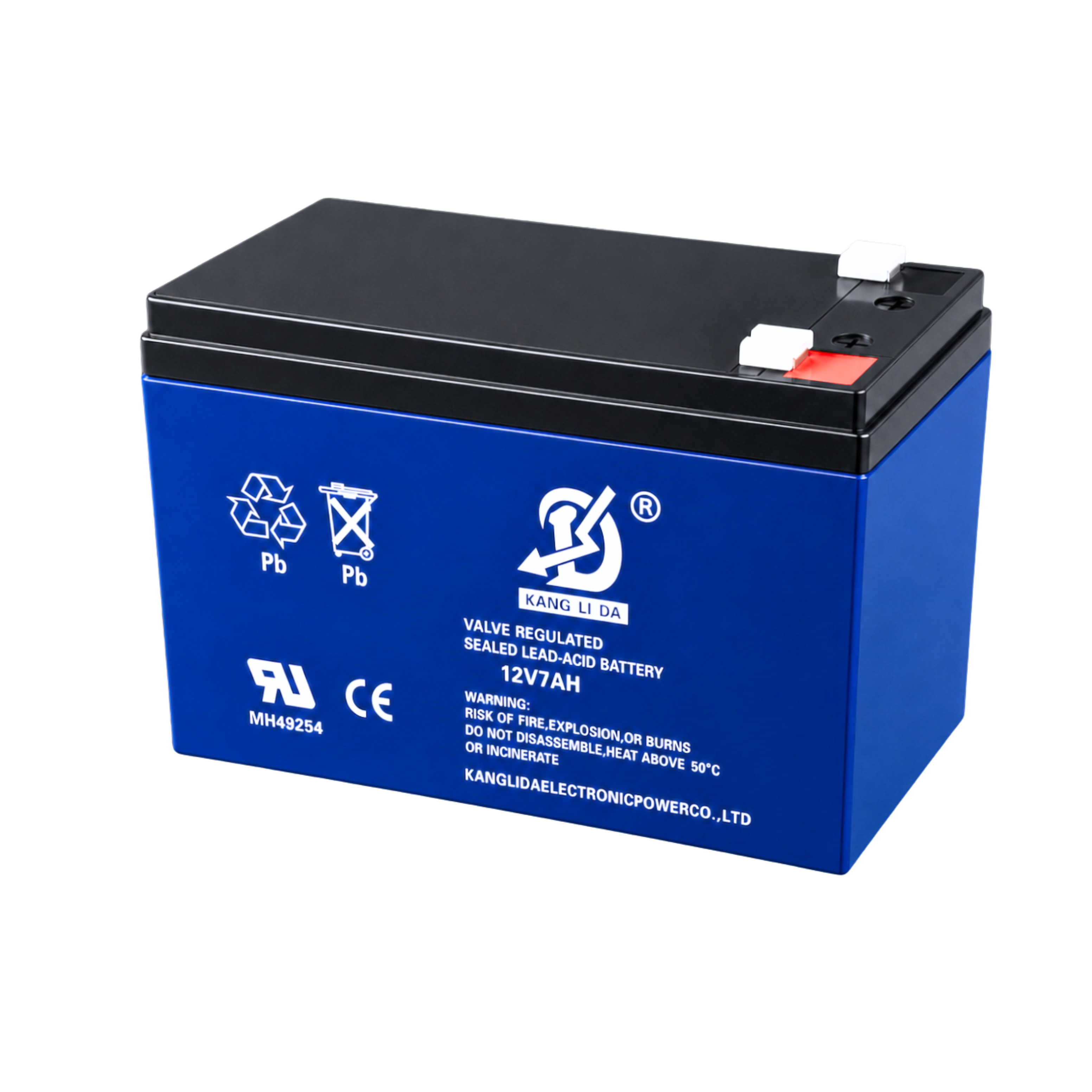 康利达12V7AH出口定制电池