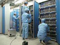 广州电信设备带电清洁作业图