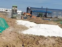 公路用灰现场