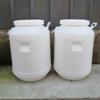 50L开口白色塑料桶
