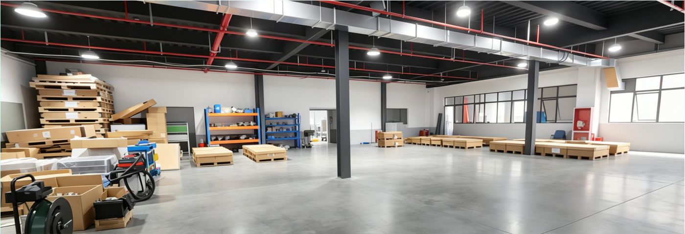 绿修邦新能源专修连锁总部旗舰店实拍:仓储与物料区