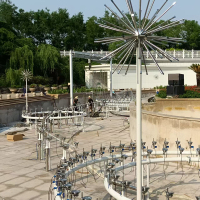 河北省唐山迁安市九江集团四号岛大型音乐喷泉秀-2