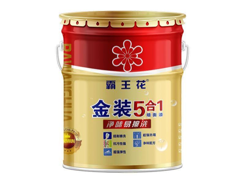 乳胶漆铁桶效果图金装5合11