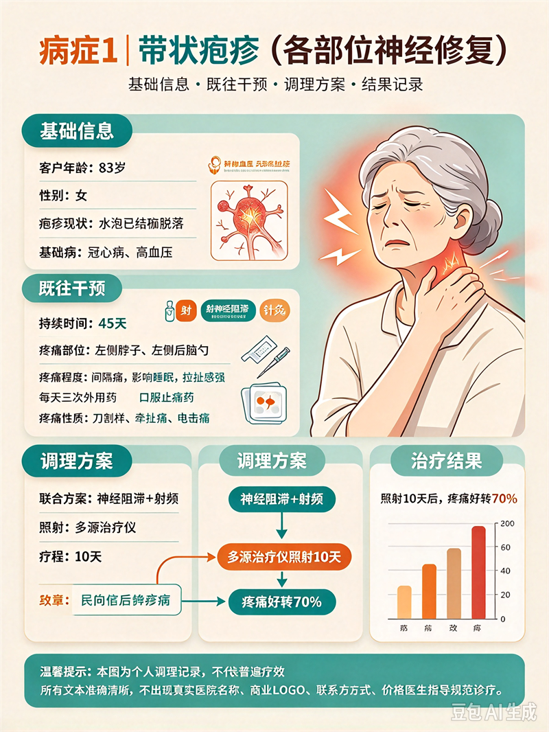 病症1｜带状疱疹-各部位神经修复